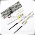 Classic stainless steel and ebony portable travel chopstick